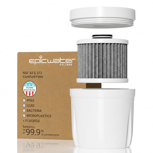 Epic Water Filters Pure REPLACEMENT Compatible with Epic Pure Water Pitcher/Removes Fluoride Lead Forever Chemicals Heavy Metals Industrial Pollutants/Filters 100 Gallons