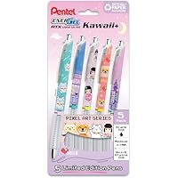 Pentel EnerGel RTX - Bolígrafo de gel líquido, diseños Kawaii