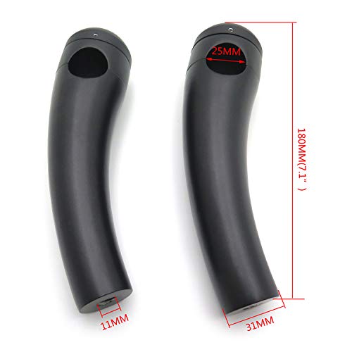 Httmt Mt030-003-1"- 1" Bar Black Motorcycle Handlebar Pullback Risers Compatible With Universal Bikes #TOP3