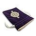MIRIYAN Spiritual Mandala Tarot & Dice Bag I Velvet & Satin Drawstring Pouch Ideal Size for Tarot & Oracle Cards, DnD, D&D, Dungeons and Dragons Accessories, Runes & Jewelry I Travel Gift Bag (Purple)