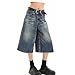Y2k Baggy Jean Shorts Jorts Y2k Hip Hop Shorts Skater Jeans Grunge Jorts Aesthetic Pants