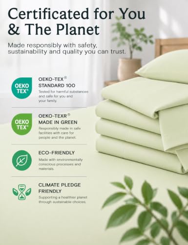 Image of Full Size Sheets, Cooling & Soft Deep Pocket Bed Sheet Set, 4PC