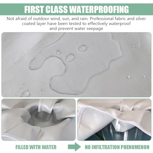 Image of HASTHIP Oxford Cloth AC Cover 1.5 Ton,1.5P Waterproof AC Condenser Unit Cover For Outside Units Insulated AC Cover With Sun Protection,Dust-Proof Window AC Protection Cover(1Pcs)