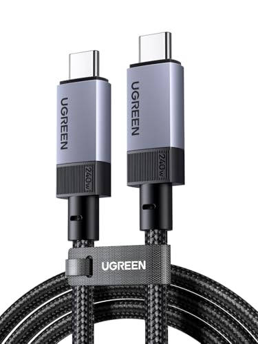 UGREEN USB C to USB-C 3.1 Gen2 Cable 240W Fast Charging 10Gbps Data Sync 4K@60Hz Video Output Compatible with Monitor, MacBook Pro M4, iPad Pro/Air, iPhone Air/17/16, Galaxy S25 Ultra, 1M