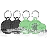 4 Pack for Moto Tag Holder, Waterproof Silicone Cover Compatible with Motorola Moto Tag, Soft Full Body Protective Case for Moto Tag Tracker, Fits Finder Keys/Kids/Luggage/Backpacks/Pet Collar