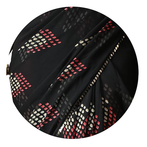 Image of MIRCHI FASHION Women Sari Georgette Chevron Printed | Modern Pattern Farewell and Festive Drape with Matching Blouse Piece