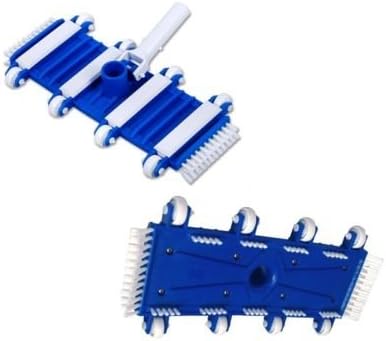 14" Flexible Swimming Pool Vacuum Vac Head w/Nylon Wheels & Side Brush