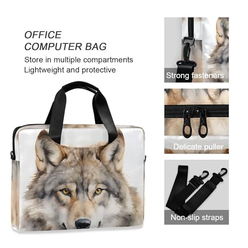 Funda para portátil Alaza Wild Wolf Head 13-15.6" miniatura 5