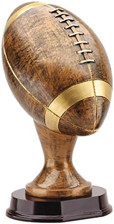 13" Large Football Resin Trophy with 3 Lines of Custom Text