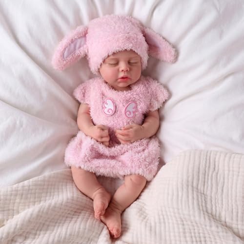 Muñeca Bebé Lucy de Silicona 16 Pulgadas Realista miniatura 4
