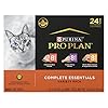 Purina Pro Plan Gravy, High Protein Wet Cat Food Variety Pack, Complete Essentials Chicken and Turkey Favorites – (Pack of 24) 3 oz. Cans