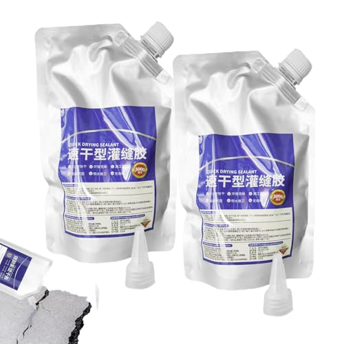 Sellador De Lechada De Poliurea Liquido, 2 Piezas Sellador Impermeable Reparación Hormigón, Relleno Para Grietas En Hormigón, Pegamento Calafateo Secado Rápido, Adhesivo Sellado Grietas Cemento