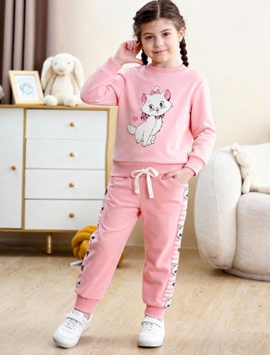 Image of Toddler Baby Boy Girl Clothes with Pockets 2PC Long Sleeve Pullover Sweatshirt and Pants Infant Fall Winter Outfit