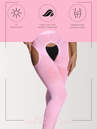 Image of SUREPOCH Suspender Tights for Women Plus Size Garter Belt White Control Top Pantyhose