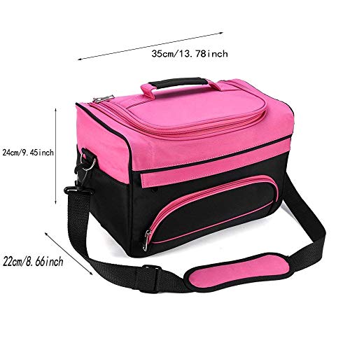 Professional Cosmetics Beauty Hairdressing Styling Bag, Multi-functional Hair Makeup Salon Hairdresser Toiletry Organizer Tool Bag Case Holder Box with Strap for Hair Stylist Shoulder Carrying3