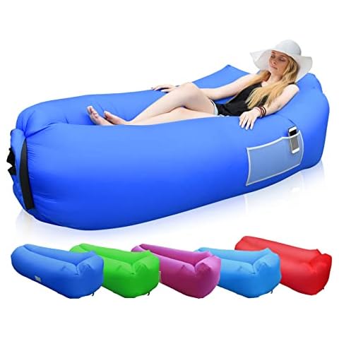 Sundom Aufblasbares Sofa, LuftSofa Tragbares Wasserdichtes Aufblasbarer Lounger mit bequemen Kissen, Tragbares Luft Sofa, Luft Couch Cover