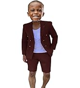 Mi Bo Tong Boys Shorts Suit Set 2 PC Summer Boys Suit for Beach Wedding Kids Tuxedos Suit for Boys
