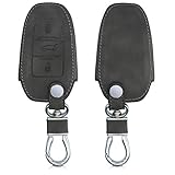 EDLE NUBUKLEDER OPTIK: Das Auto Schlüssel Schlüsselcase in Dunkelgrau besteht aus robustem Kunstleder in Nubuklederoptik und schützt Deinen Zündschlüssel durchweg vor Schmutz und Kratzern.