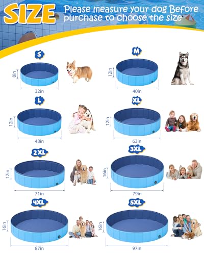 50% Off YSJILIDE Foldable Dog Pool for Small Dogs - Image 3