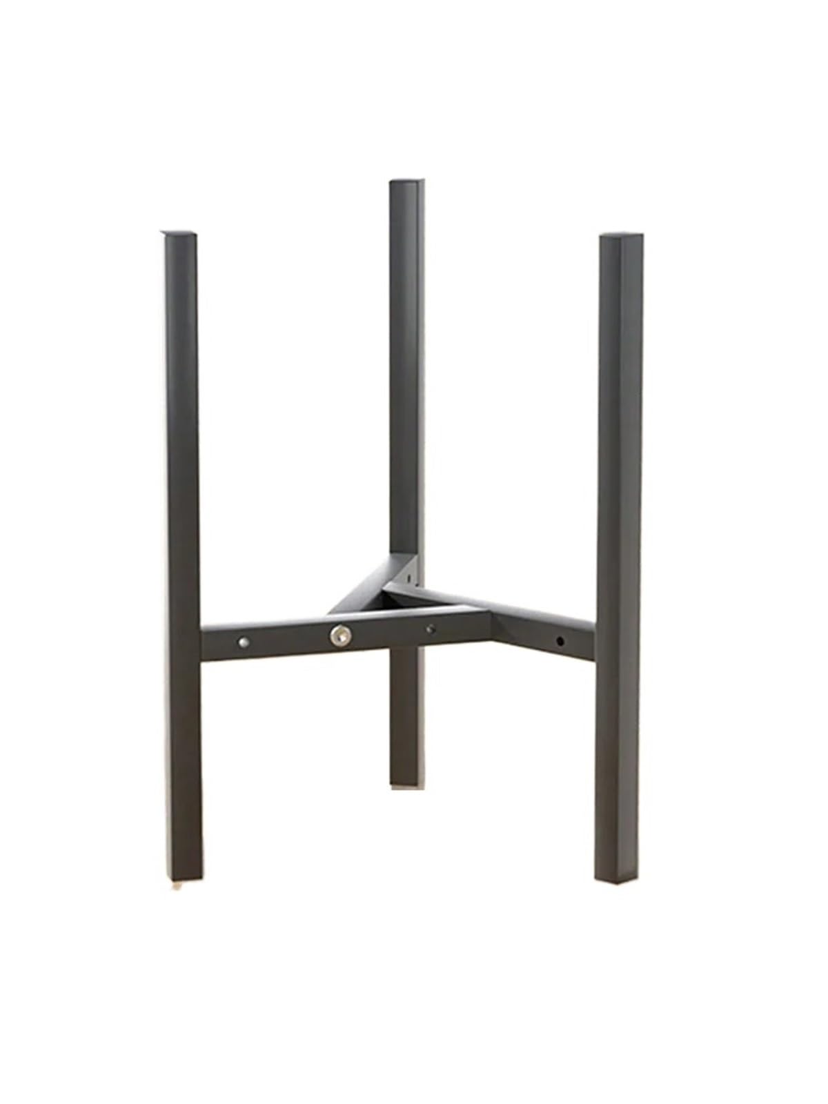 GHHZML Plant Stand Adjustable Plant Stand Fits Pot Metal Planter Easy Assembly Expandable Shelves Furniture(Black 40CM)