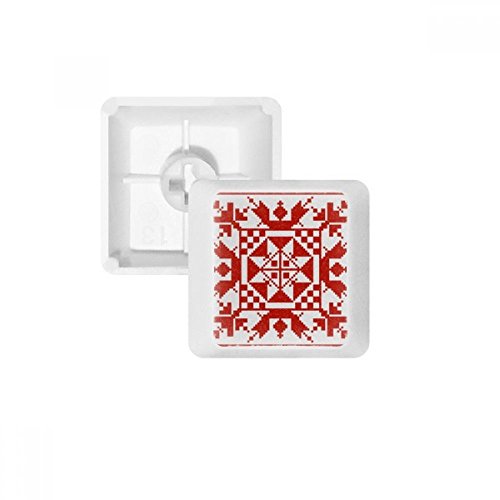 Keycaps PBT mécanique mosaïque rouge R2 blanc OEM sans impression pour customiser son clavier