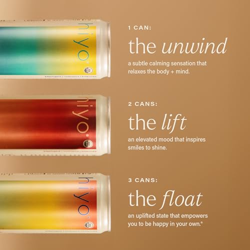 Hiyo Organic Social Tonic - Strawberry Guava, 12 Pack - N.A. Functional Seltzer, Sparkling Water Crafted with Organic Adaptogens, Nootropics & Botanicals