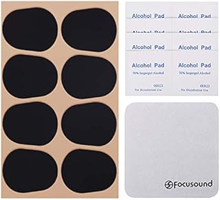 Focusound Saxophone & Clarinet Mouthpiece Cushions, Thick, 0.8mm Black, 8-Pack…