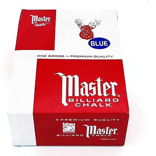 Craie de billard triangulaire pour procede et pointe de queue - Boite de 144 pieces - 5