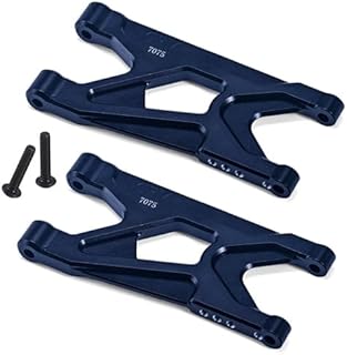 Aluminum 7075 Rear Suspension Arms For Arrma 1/10 GORGON 4X2 Mega 550 Brushed Monster Truck-ARA3230 Upgrades - Black
