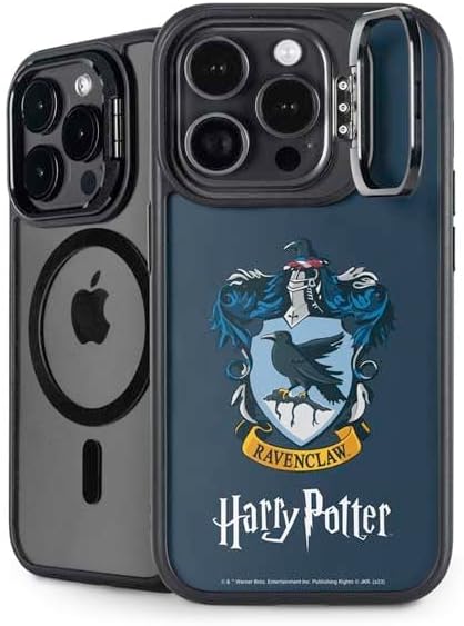 Skinit Kickstand Phone Case Compatible with iPhone 15 Pro Max - Officially Licensed Wizarding World Harry Potter Slytherin House Crest Design