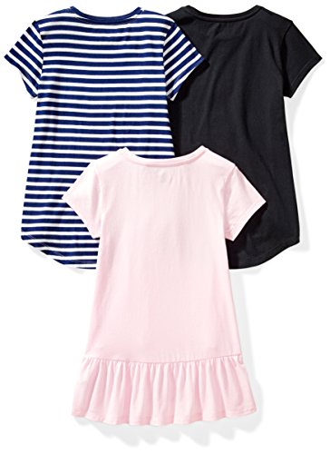 Image of Amazon Essentials Girls and Toddlers' Short-Sleeve and Sleeveless Tunic Tops (Previously Spotted Zebra)