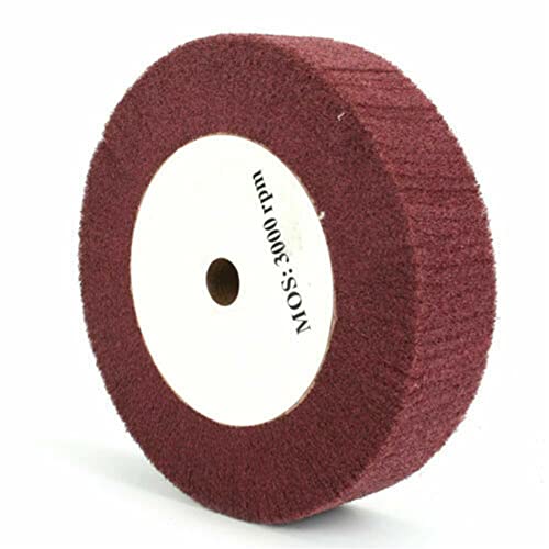 ZYWUOY Roue à lamelles non tissée, disque de polissage à lamelles en fibre de nylon, polissage abrasif non tissé, grain 320