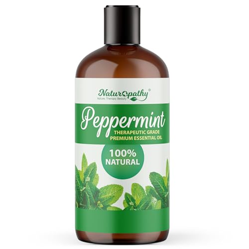Naturopathy Peppermint Essential Oil, Therapeutic Grade, Premium Quality Perfect for Aromatherapy (16oz, Peppermint)