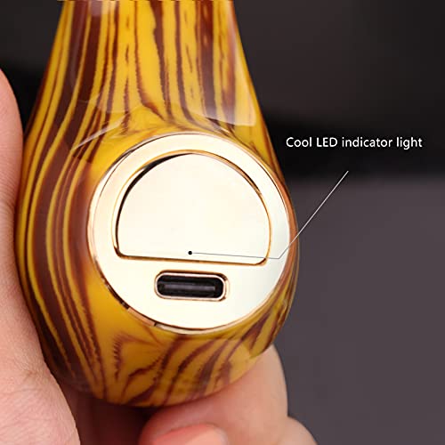 Ksing-GT-Epipe-40W-Golden-E-Pipe-1000mah-with-USB-C-Charger-E-Cigarette-Starter-Kit-Airflow-Adjustable-2ml-Refillable-Atomizer-Tank-E-Pipes-Vapor-Gift-Package-No-Nicotine-Resin-Color