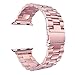 Produktbild HAFEID Edelstahl Armband kompatibel für Apple Watch Series 5 4 3 2 1 - Breite 38/40 mm (Rosa)