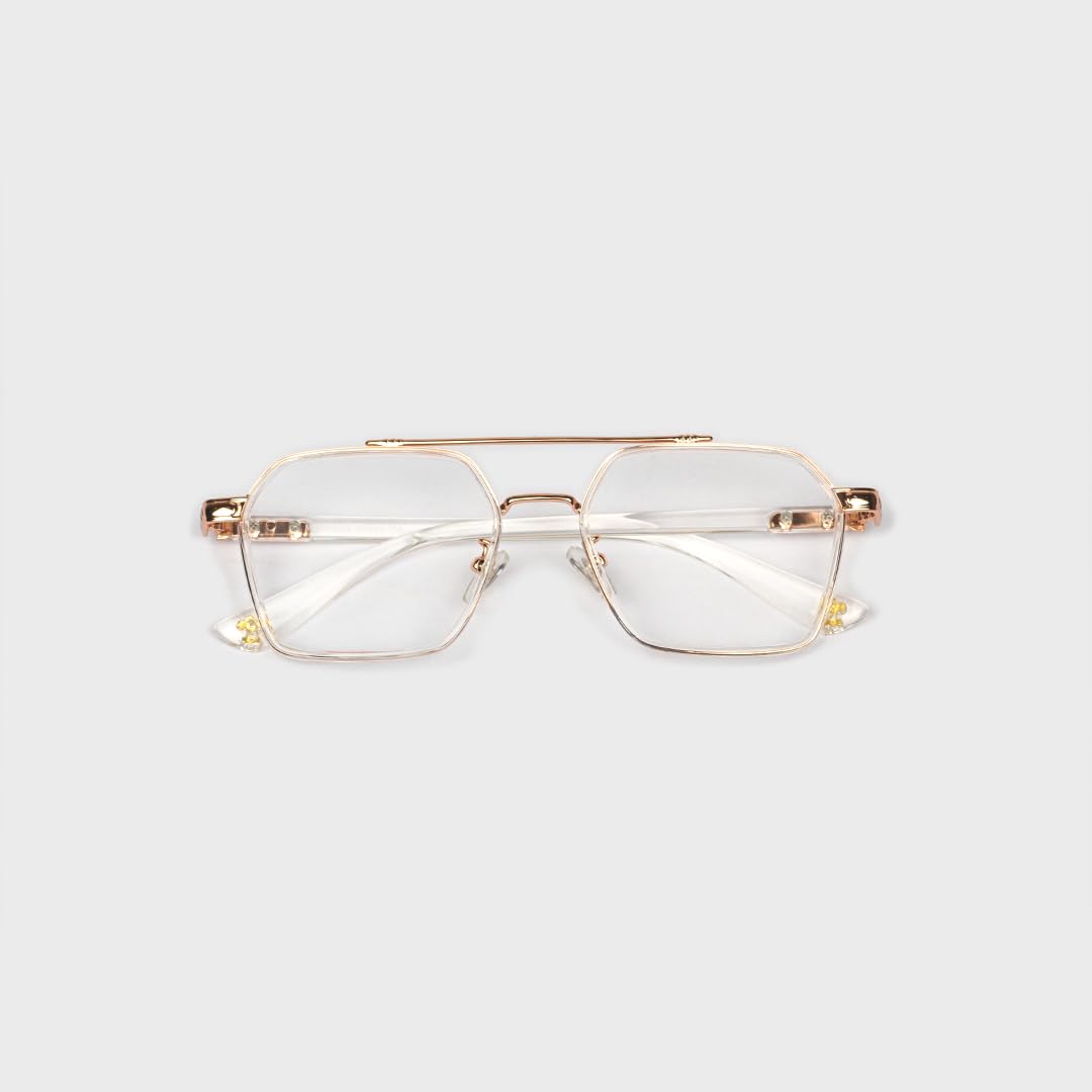 SAM AND MARSHALL BISHOP Eyeglasses I Computer Glasses I Light Weight Frames I Square Shape I Sheet Metal Frames I Prescription Friendly I Men & Women - Image 5 thumbnail