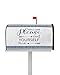 Magnetic Mailbox Cover Welcome Please Seat Yourself Bathroom Standard Size Removable Post Letter Box Cover Waterproof Garden Yard Outdoor Decoration