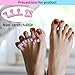 SUNFATT Foam Toe Separators,Toe Spacers for Women,Pedicure Toe Separators for Separating Toenails or Nails,Easy Finger and Toenail Polish Grooming,Soft Foams Pedicure Tools.12pcs