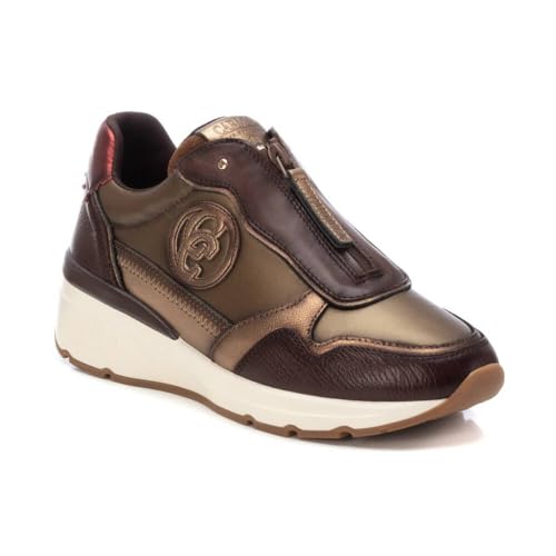 Carmela Para Mujer. 16183006-MARRON Zapatillas De Piel 161830 MarróN (38), 3 A 5Cm, Cremallera, Casual - 4