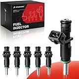 A Plus Auto Fuel Injectors Set of 6, 7531634 Compatible with BMW 128i 323i 325i 328i xDrive 330Ci 330i 330xi 525i 525xi 528i sDrive 528xi 320i 530xi X3 X5 Z4-L6 2.5L 3.0L, 6 Holes Replace 1353753163
