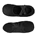 Stelle Ballet Shoes Toddler Slippers Highly Elastic Canvas Girls Ballerina Dance Shoes for Toddler/Little Kid/Big Kid/Women(Black,7MT)