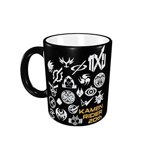 仮面ライダー マグカップ 耐熱 耐冷 電子レンジ対応 大容量 330ml コーヒーカップ 陶器 セラミック 人気 朝食カップ アニメ 軽量 誕生日 プレゼント Black