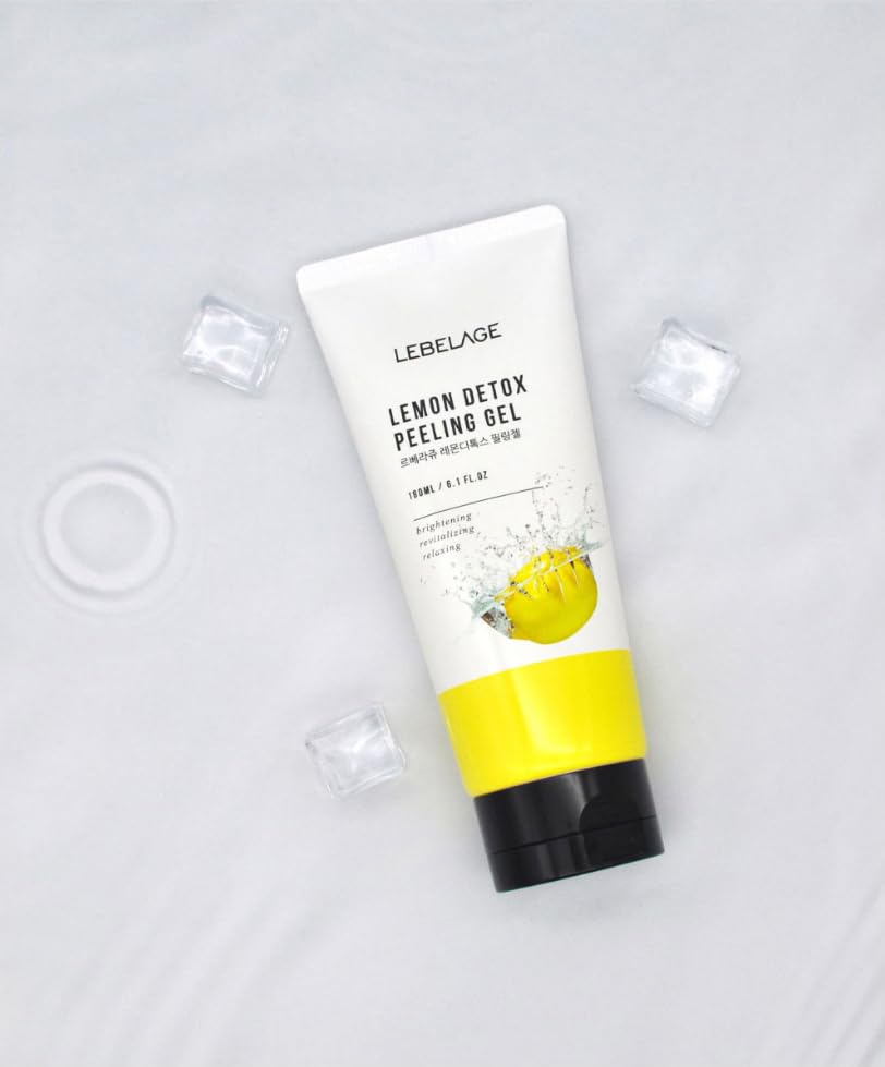 Lebelage Lemon Peeling Gel 6.08 oz – Gentle Exfoliating Gel with Lemon Extract, Refreshing Wash-Off Skincare for Smooth Skin Feel, Lightweight Gommage Texture, Korean Skincare - Image 7