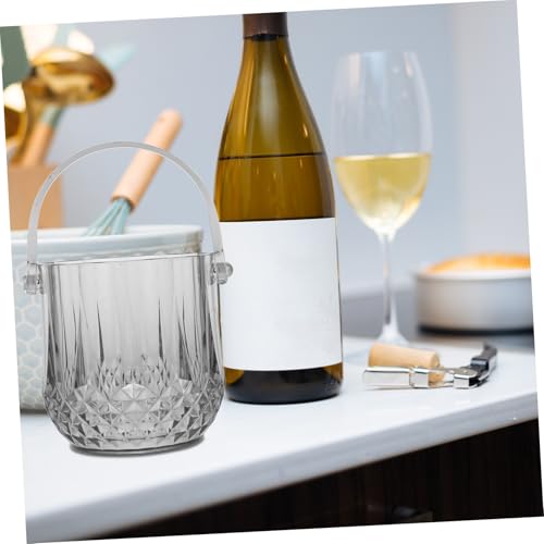 Cubo de hielo de almacenamiento Anneome tipo mini bañera para botellas pequeñas 6