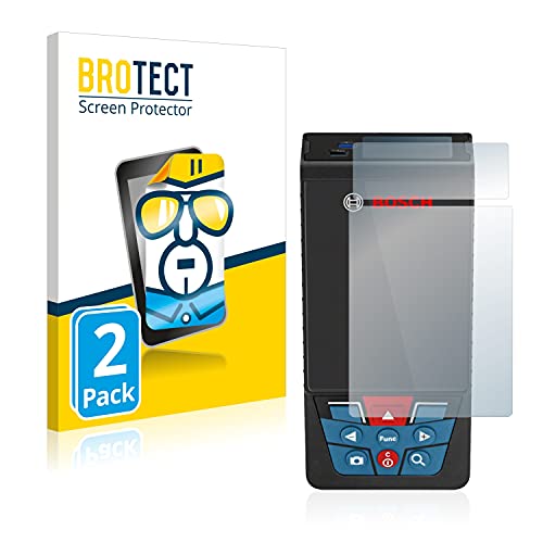 brotect Pellicola Protettiva per Bosch GLM 120 C Protezione Schermo (2 Pezzi) [Trasparente, Anti-Impronte]
