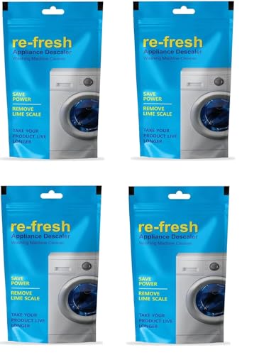 Image of Washing Machine Drum Cleaning Powder Compatible For Samsung Washing Machine Front Load and Top Load, Washing Machine Cleaning Powder, Drum Cleaner Descaling powder-100g (Pack of 4)
