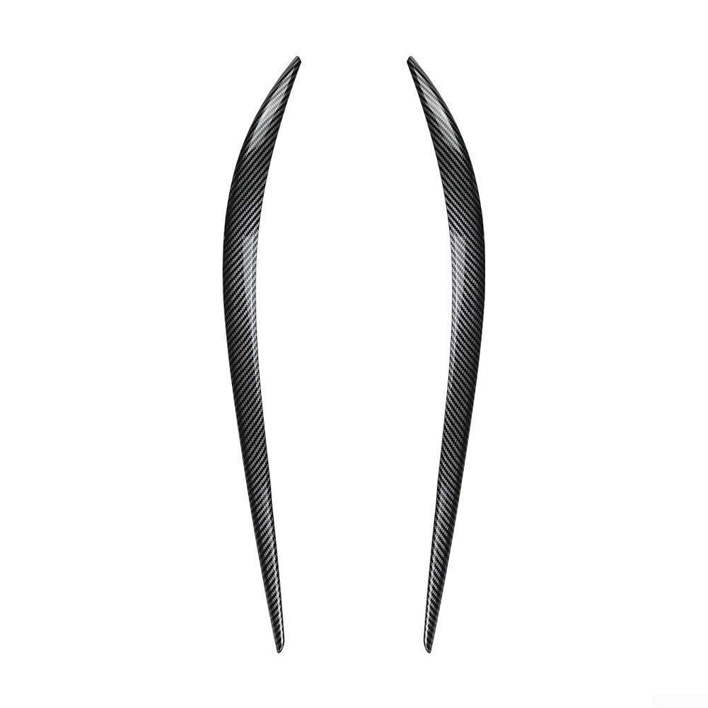 Copertura per palpebre per fanali Alfa Romeo per Giulia 2015+ struttura in fibra di carbonio ABS per sopracciglia, accessori per styling sportivo, coppia nera, ricambio diretto (struttura in fibra di