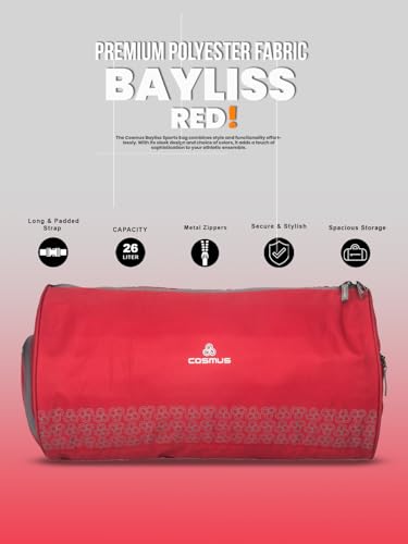 Image of COSMUS Gym Bag for Men Bayliss Multipurpose Polyester Sports Bag with Shoe Compartment