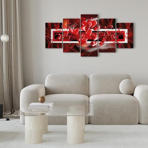 Tableau moderne 200x100 cm avec impression sur toile colorée et cadre bois