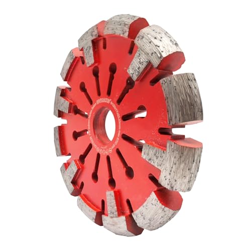 GVHAKG Diamant Frässcheibe 130mm, 17 mm Räumscheibe für Fußbodenheizung Sehr Harten Estrich, Sehr Harte Betonböden und Entfernung-Blumenart Räumscheibe (130x17x22.23mm)